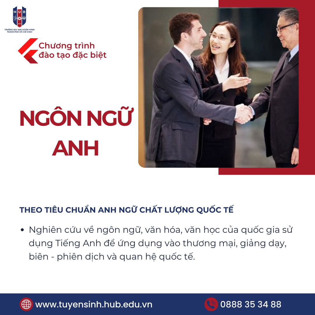 Ngôn ngữ Anh Chương trình đào tạo đặc biệt (theo tiêu chuẩn Anh ngữ chất lượng quốc tế)